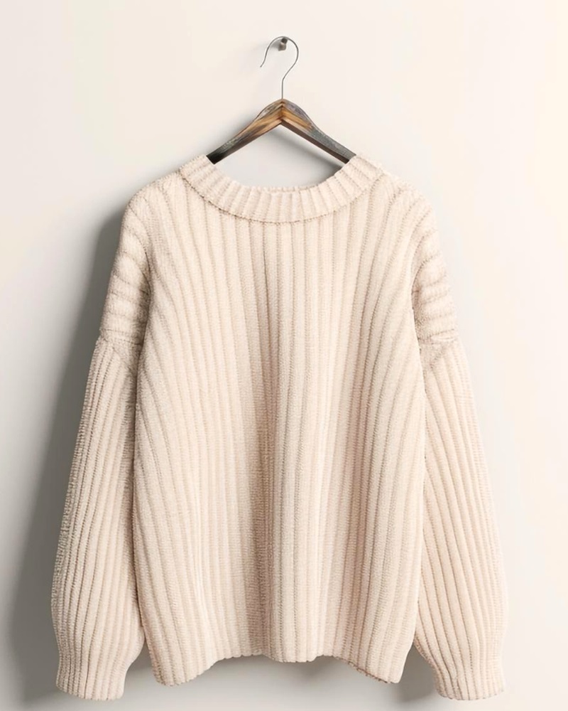 Cashmere Oversized Knit Sweater – Luxuriously Soft Women's Relaxed Fit Pullover
