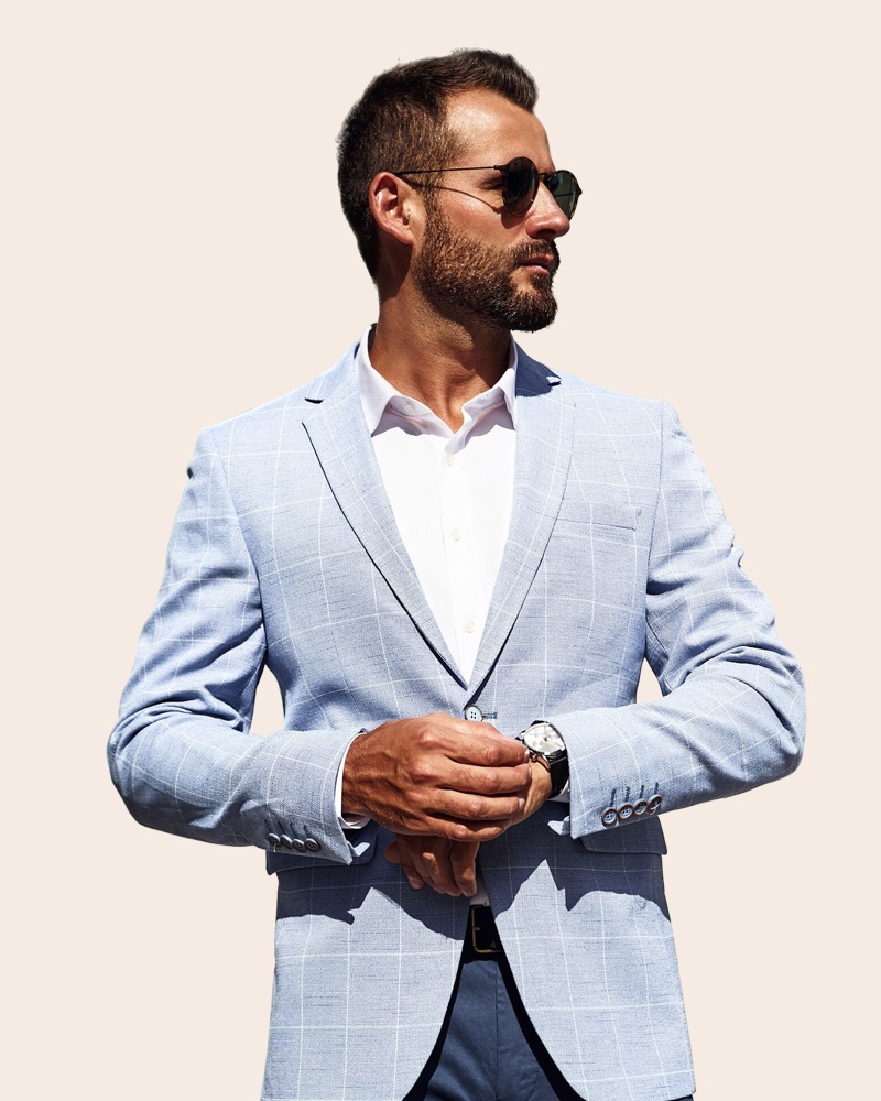 Linen Relaxed Blazer – Men's Lightweight Casual Tailored Jacket for Smart-Casual Style